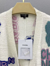 CC SS23 Cream Multicolor Logo Cardigan